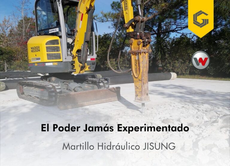 Eficiencia excepcional martillo hidráulico JISUNG